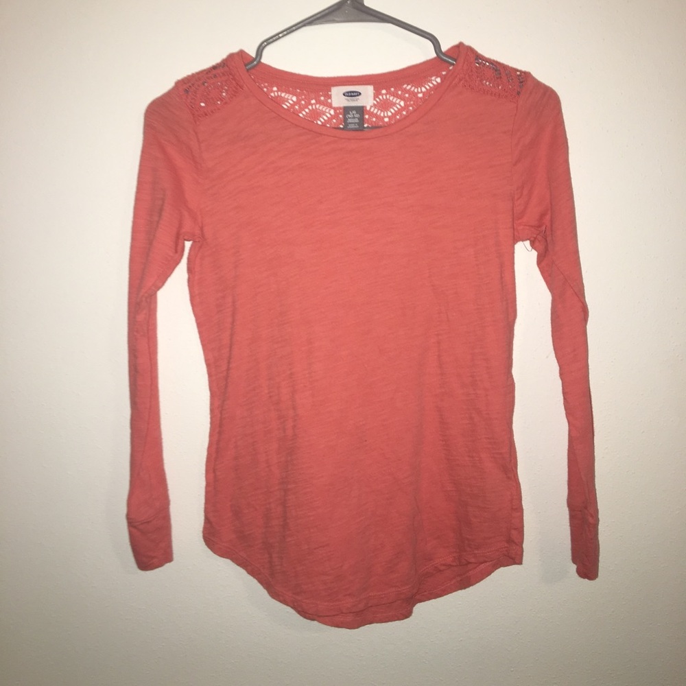 Old navy coral long sleeve